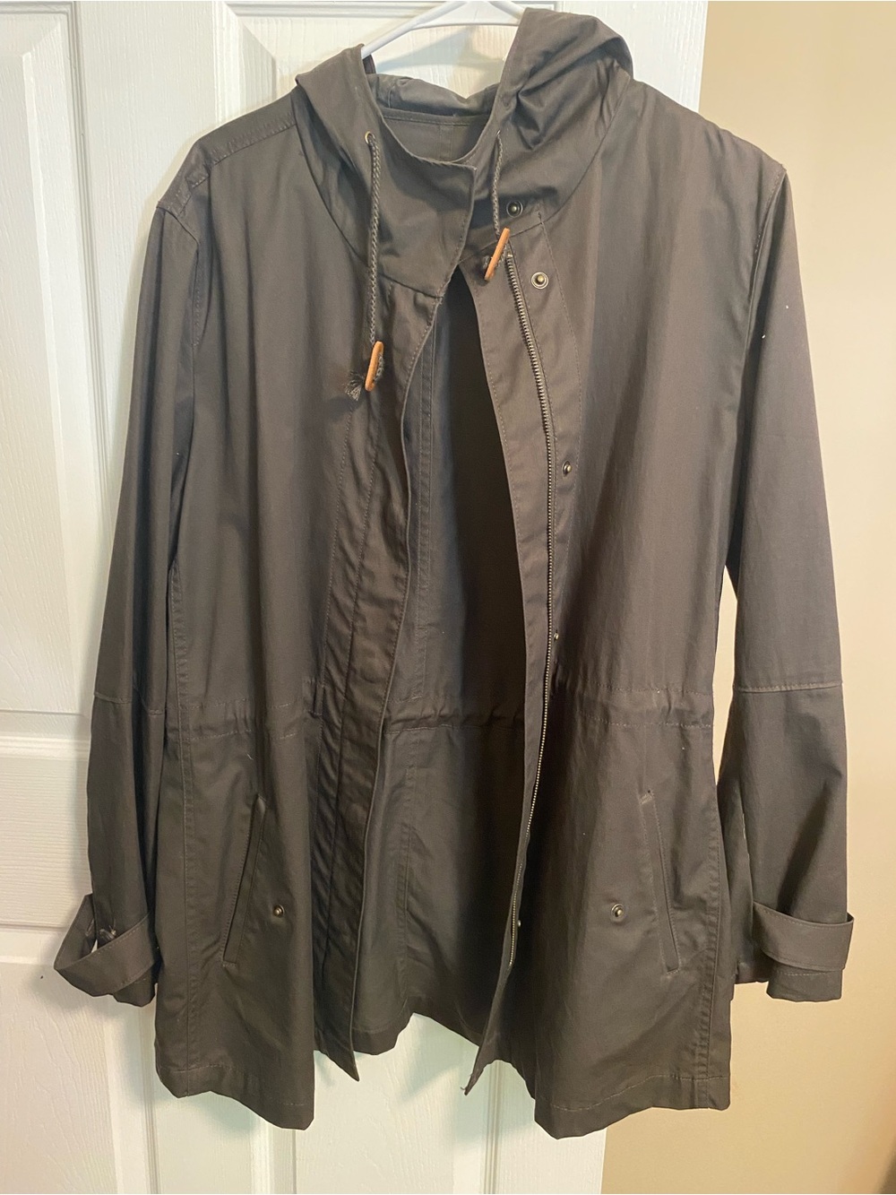 Banana Republic Black Hooded Field Jacket